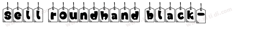 Sell roundhand black字体转换 Sell roundhand black字体转换